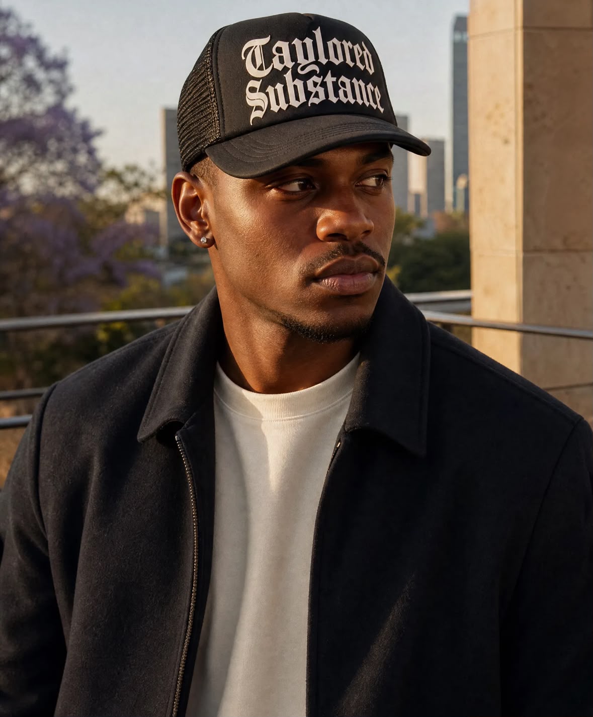 Taylored Substance Black & White Trucker Cap | South African Streetwear